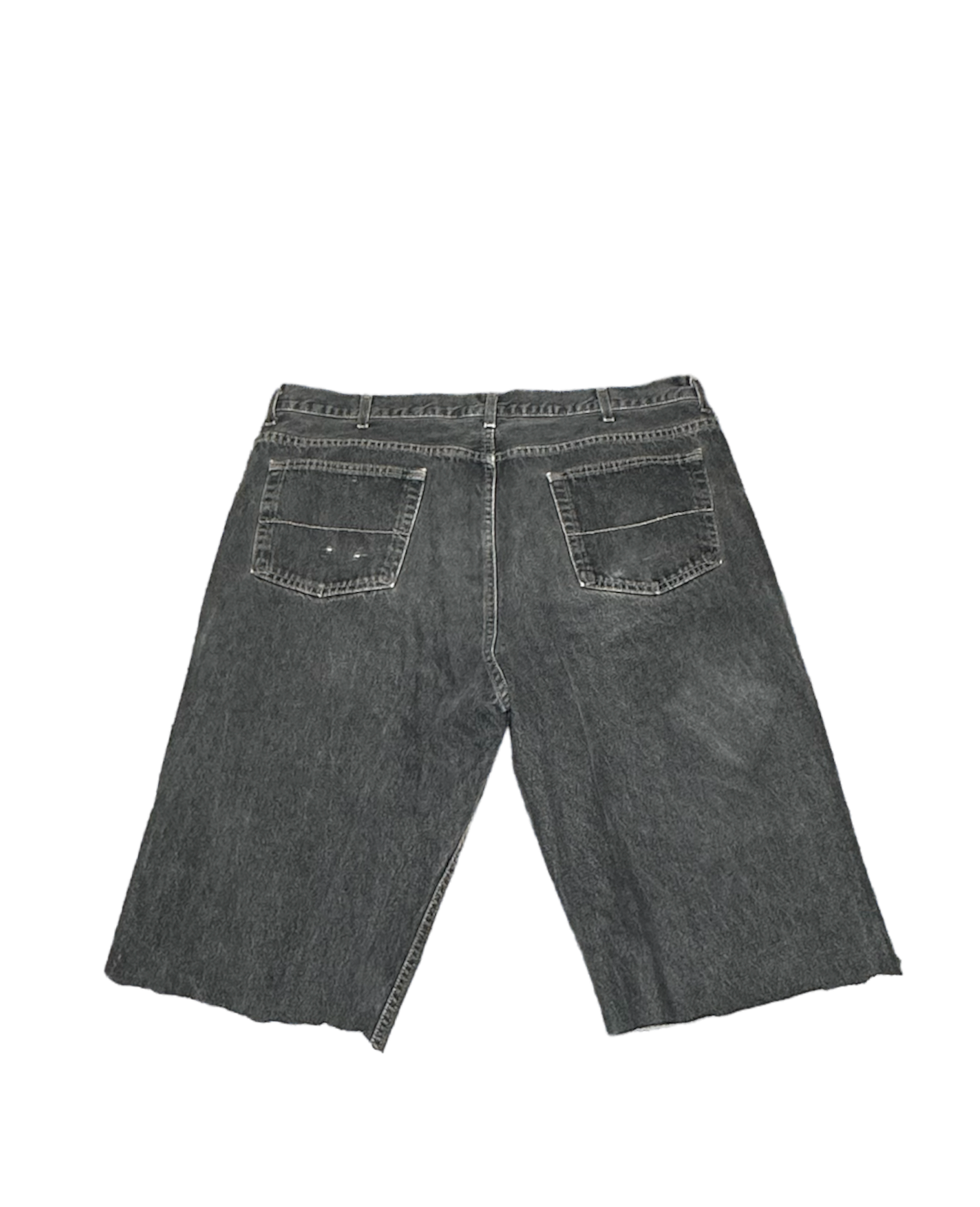 Dark Oversized Denim Shorts