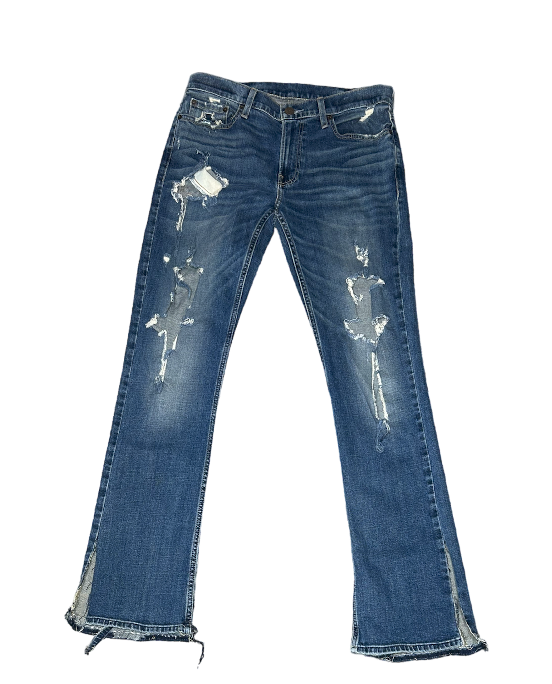 Distressed hot sale hollister jeans
