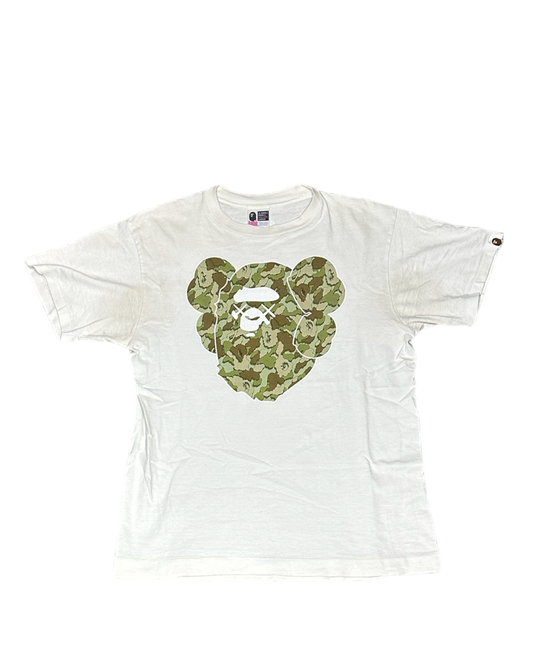 Kaws bape clearance shirt