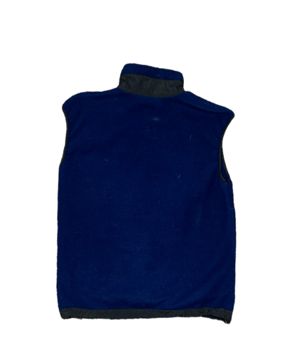 North Face Fleece Blue Zip Up Vest