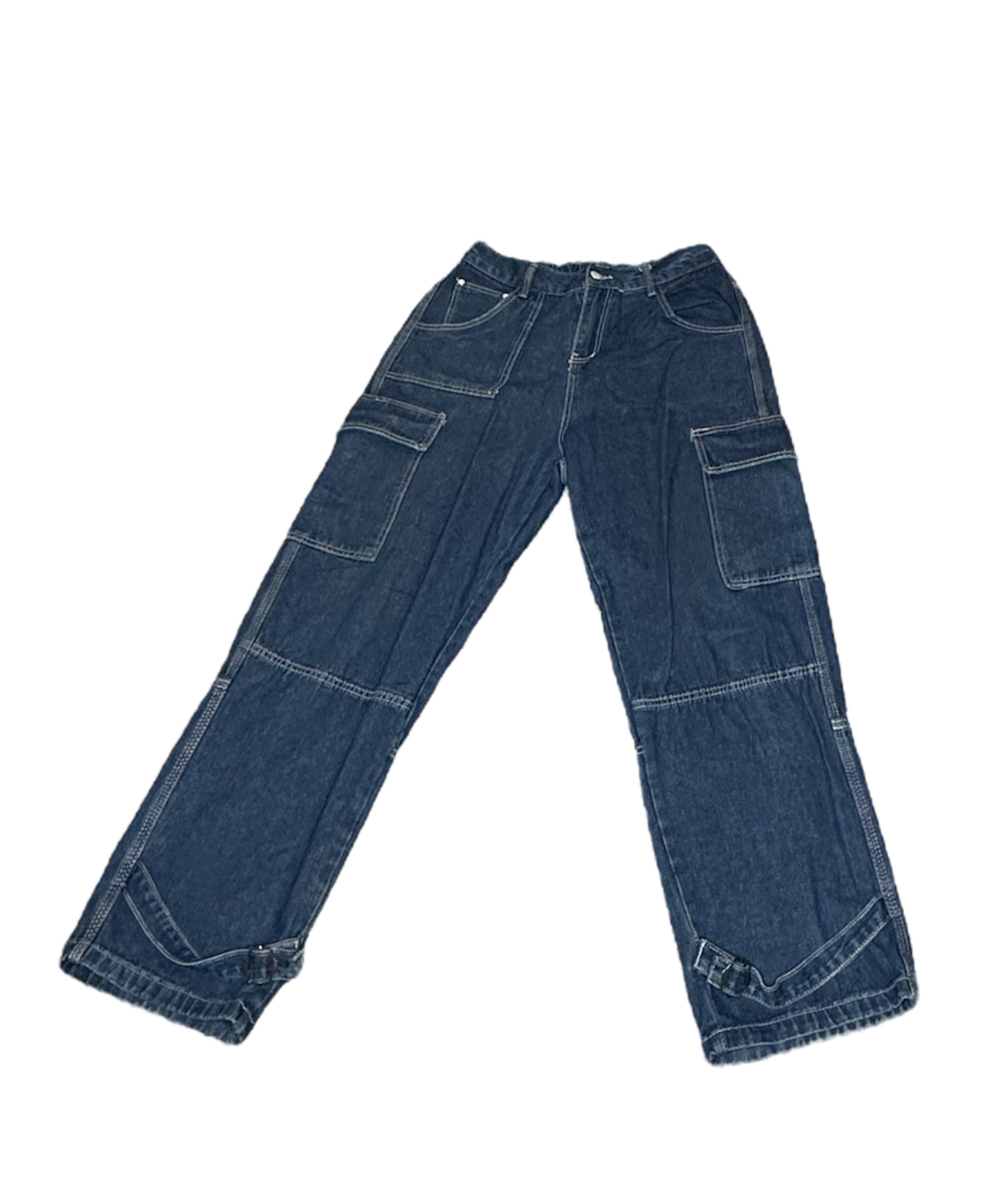 Denim Cargo Pants