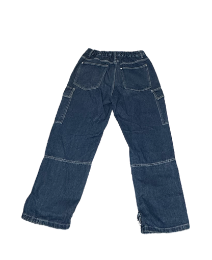 Denim Cargo Pants