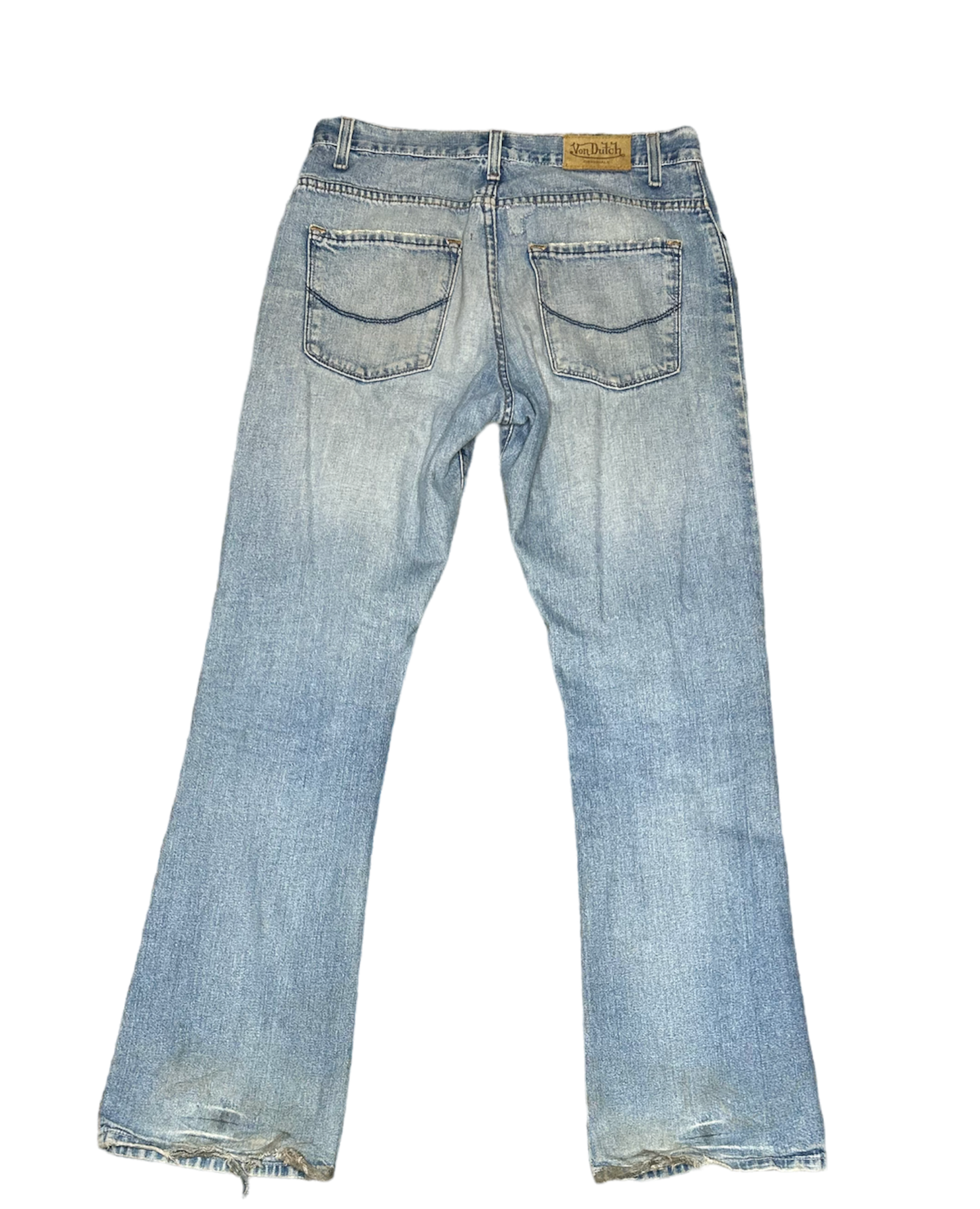 Von Dutch Distressed Flare Jeans