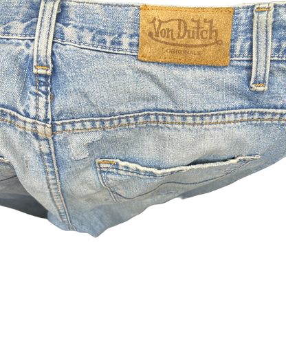 Von Dutch Distressed Flare Jeans