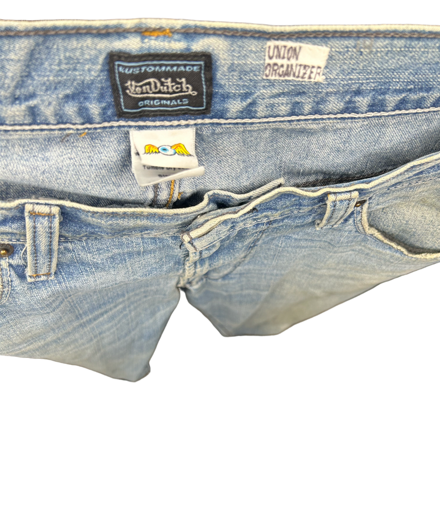 Von Dutch Distressed Flare Jeans