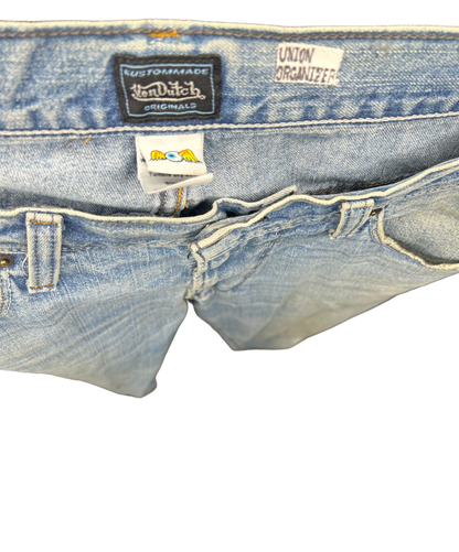 Von Dutch Distressed Flare Jeans