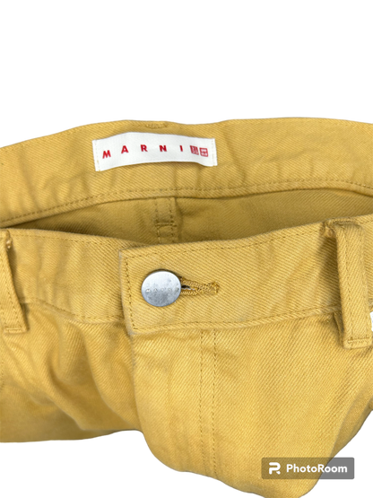 Mustard Uniqlo x MARNI Flared Pants