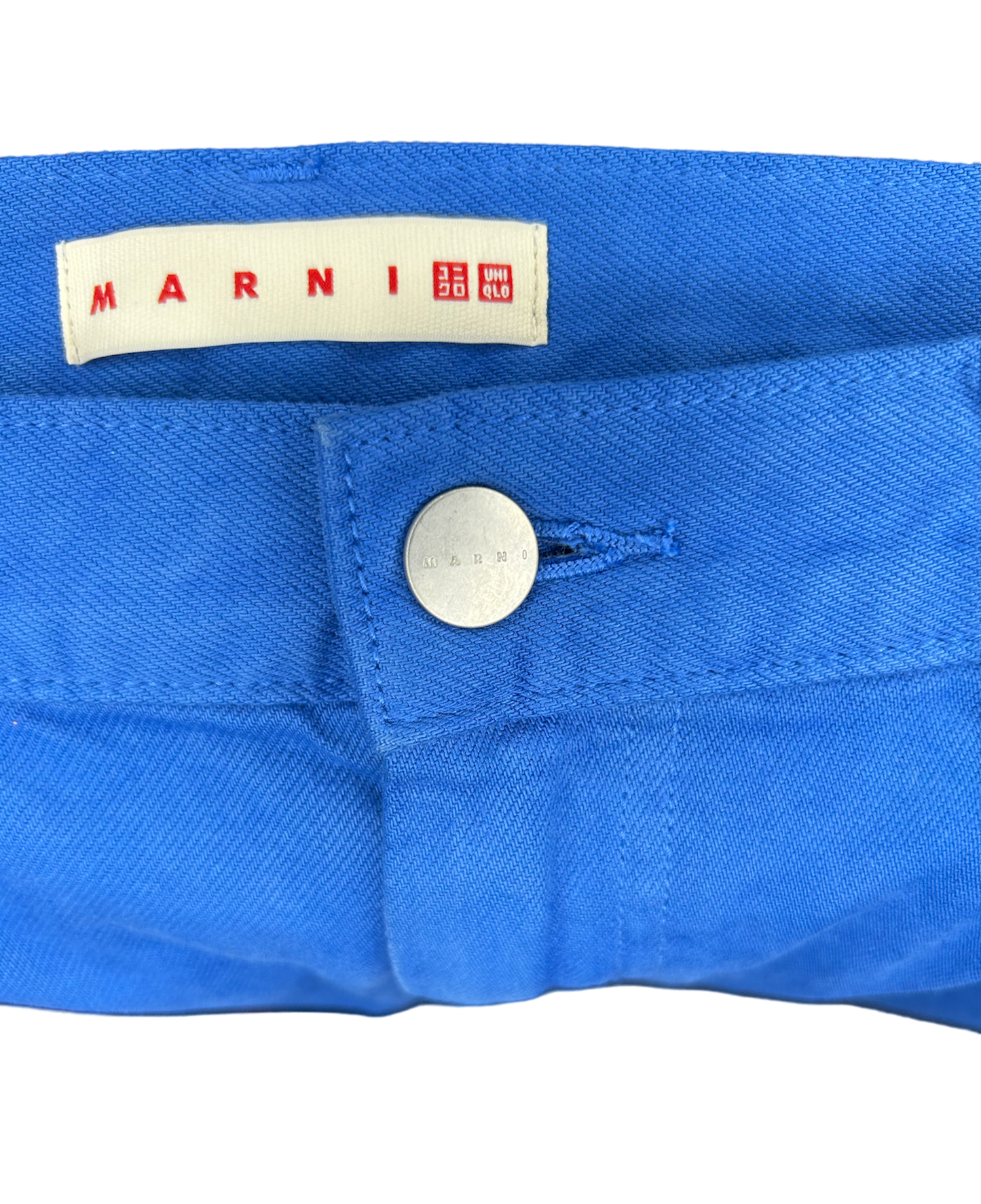 Blue Uniqlo x MARNI Flared Pants