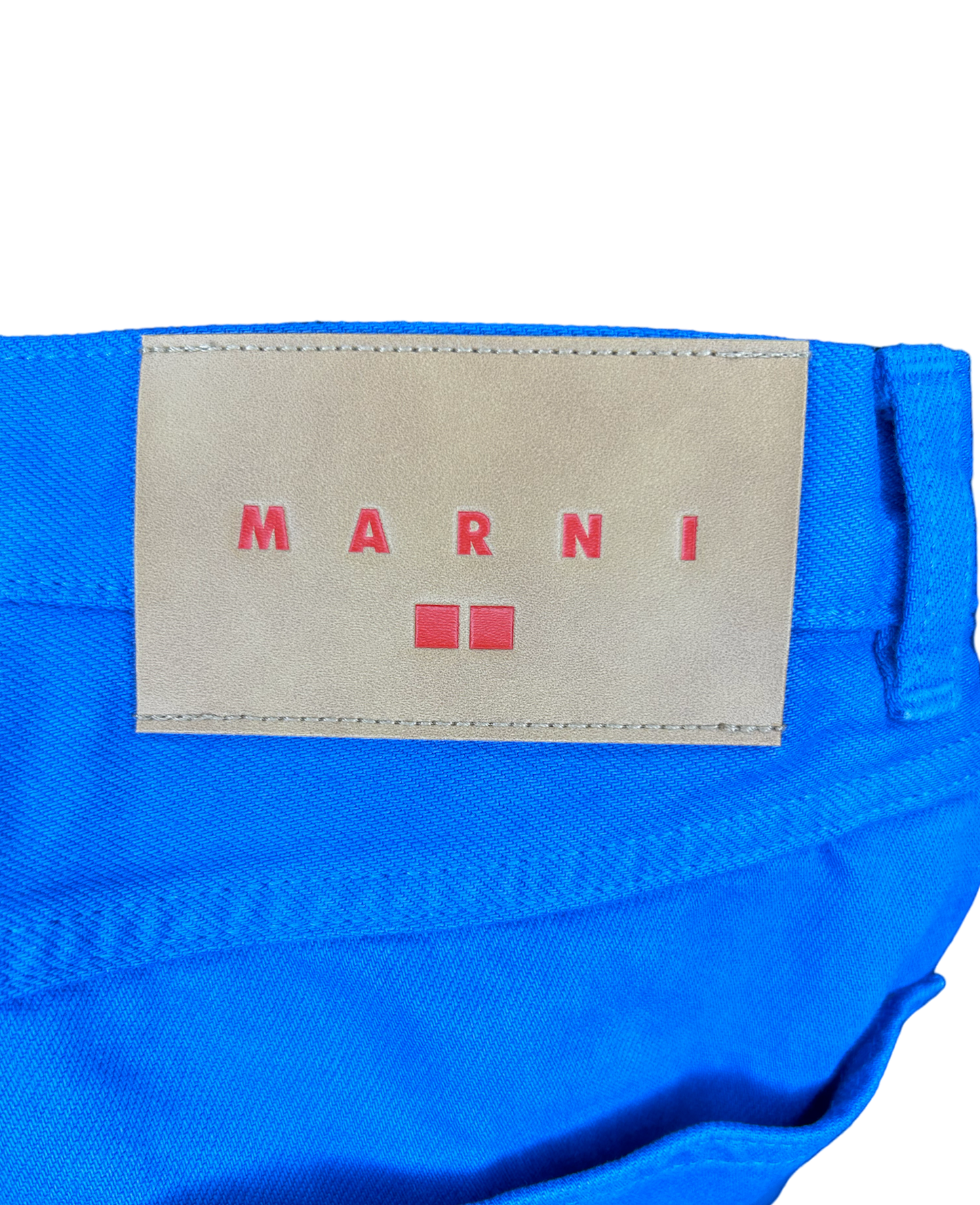 Blue Uniqlo x MARNI Flared Pants