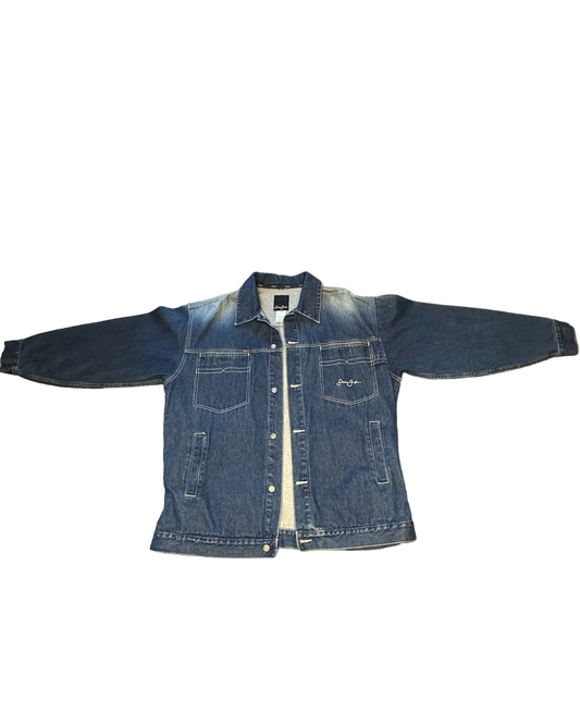 Sean John Spell Out Denim Trucker Jacket