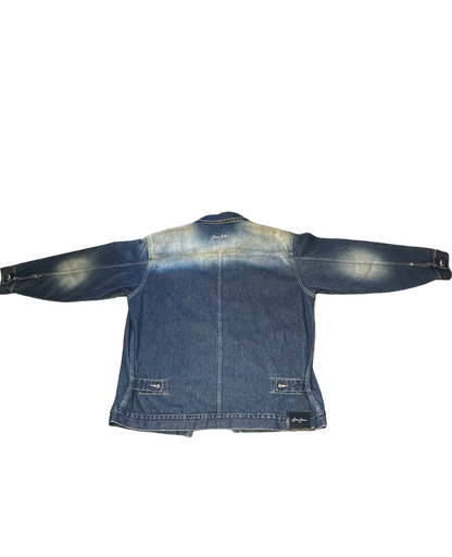 Sean John Spell Out Denim Trucker Jacket