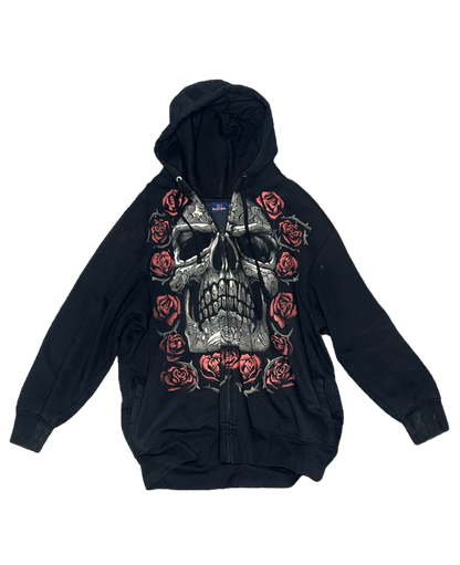 Y2K Bugle Boy Skull Hoodie