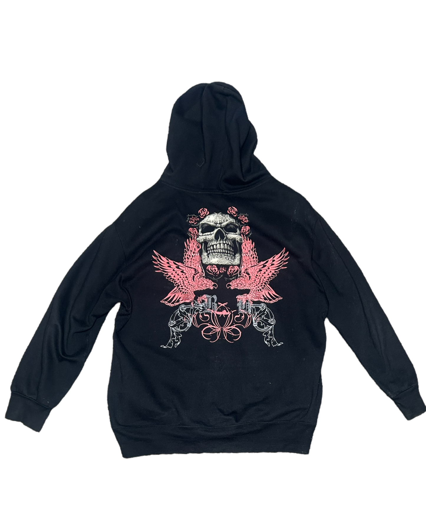 Y2K Bugle Boy Skull Hoodie