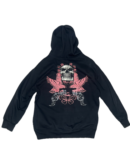 Y2K Bugle Boy Skull Hoodie