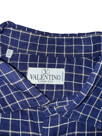 Valentino Uomo Pinstripe Linen Shirt